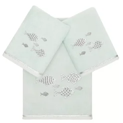 Linum Home Textiles Turkish Cotton Figi 3-piece Embellished Towel Set