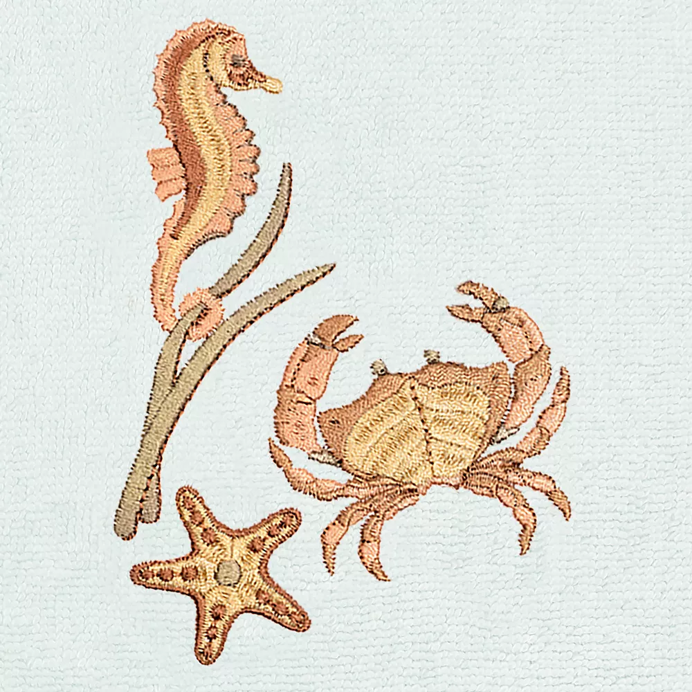 Linum Home Textiles Turkish Cotton Aaron 2-piece Embellished Hand Towel Set - Image 4