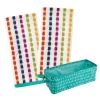 SKL Home Good Vibes Hand Towels & Dotty Waves Storage Bin 3-piece Set