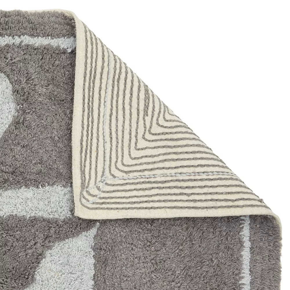 Juvale Non-Slip Bathroom Mat For Showers, Nautical Anchor Bath Rug (32 X 20 Inches) - Image 2