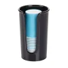 MDesign Small Plastic Disposable Paper Mouthwash/Rinsing Cup Dispenser - Cream