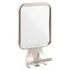 MDesign Large Modern Metal Suction Shaving Mirror Center For Bathroom - Bronze