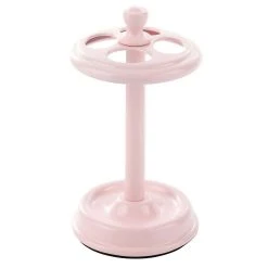 MDesign CompactToothbrush Stand For Bathroom - 4 Compartments - White