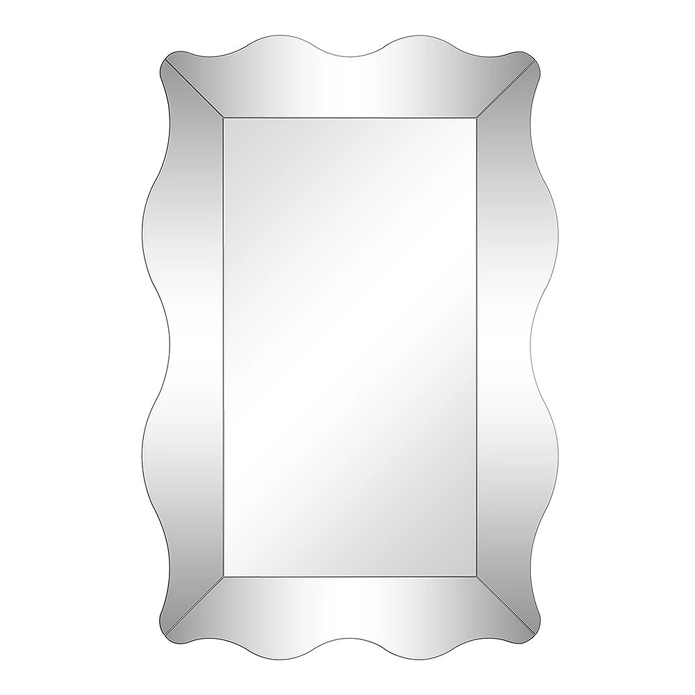 Cenports Camden Isle Antonella 23.625 In. X 35.375 In. Casual Irregular Framed Classic Accent Wall Mirror