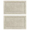 MDesign Soft Microfiber Non-Slip Spa Mat Rug, 34" X 21" - 2 Pack