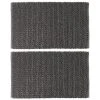 MDesign Cotton Non-Slip Soft Bathroom Rug, Absorbent Bath Mat - 2 Pack