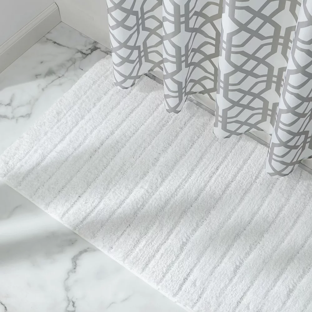 MDesign Soft Microfiber Polyester Non-Slip Spa Mat/Runner, 60" X 21" - Image 3