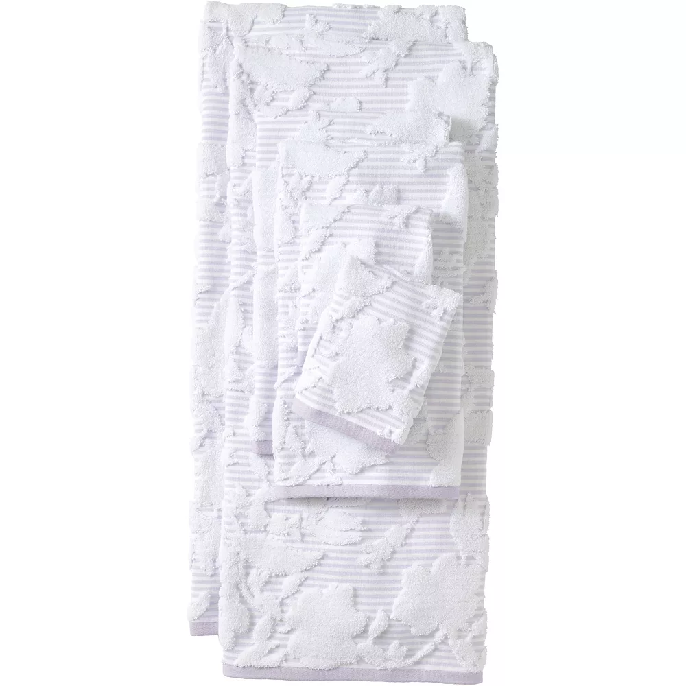 Lands' End Cotton Sculpted 6-Piece Bath Towel Set