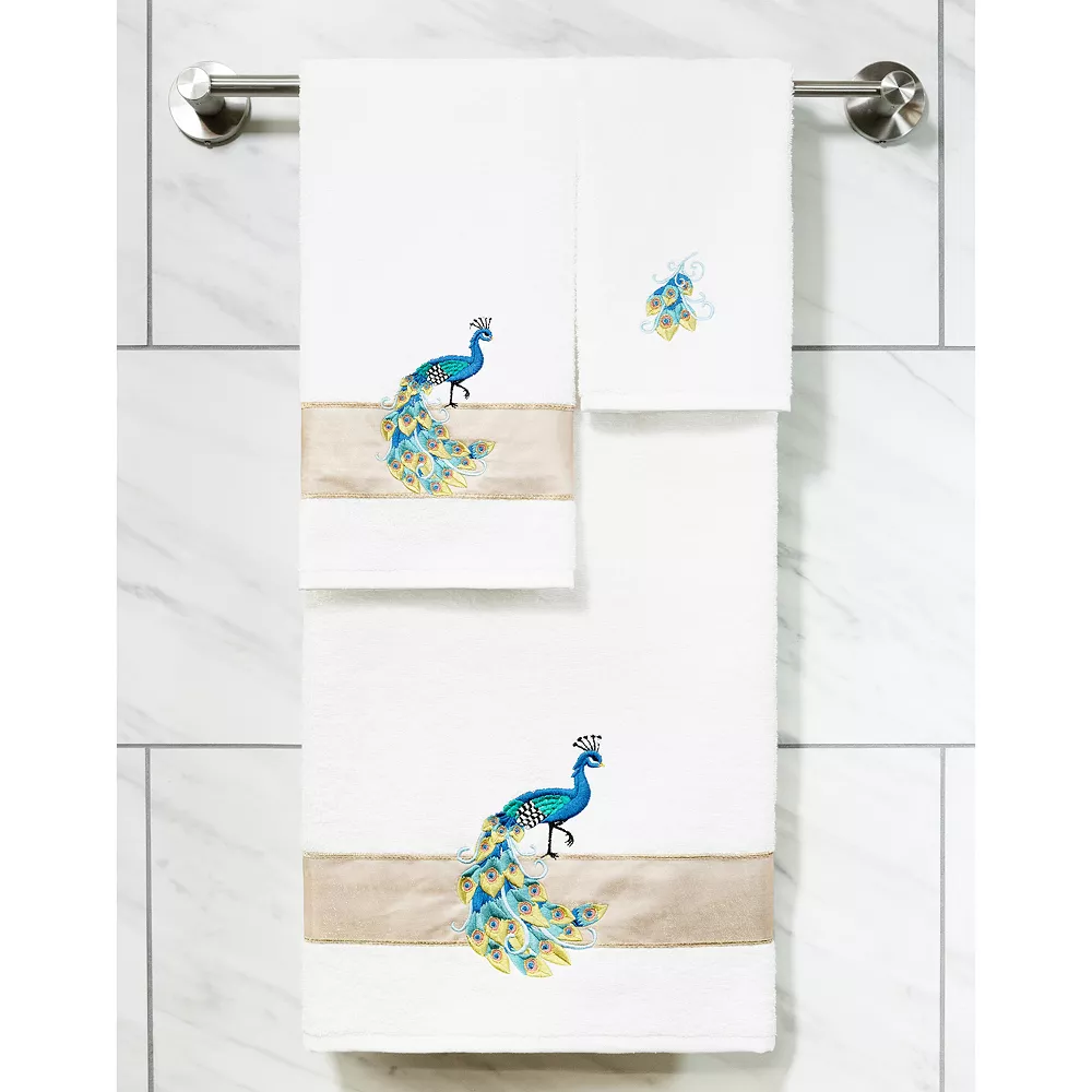 Linum Home Textiles Turkish Cotton Penelope 3-piece Embellished Towel Set - Image 5