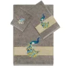 Linum Home Textiles Turkish Cotton Penelope 3-piece Embellished Towel Set