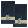 Linum Home Textiles Turkish Cotton Penelope 2-piece Embellished Bath Towel Set