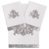 Linum Home Textiles Turkish Cotton May 3-piece Embellished Towel Set