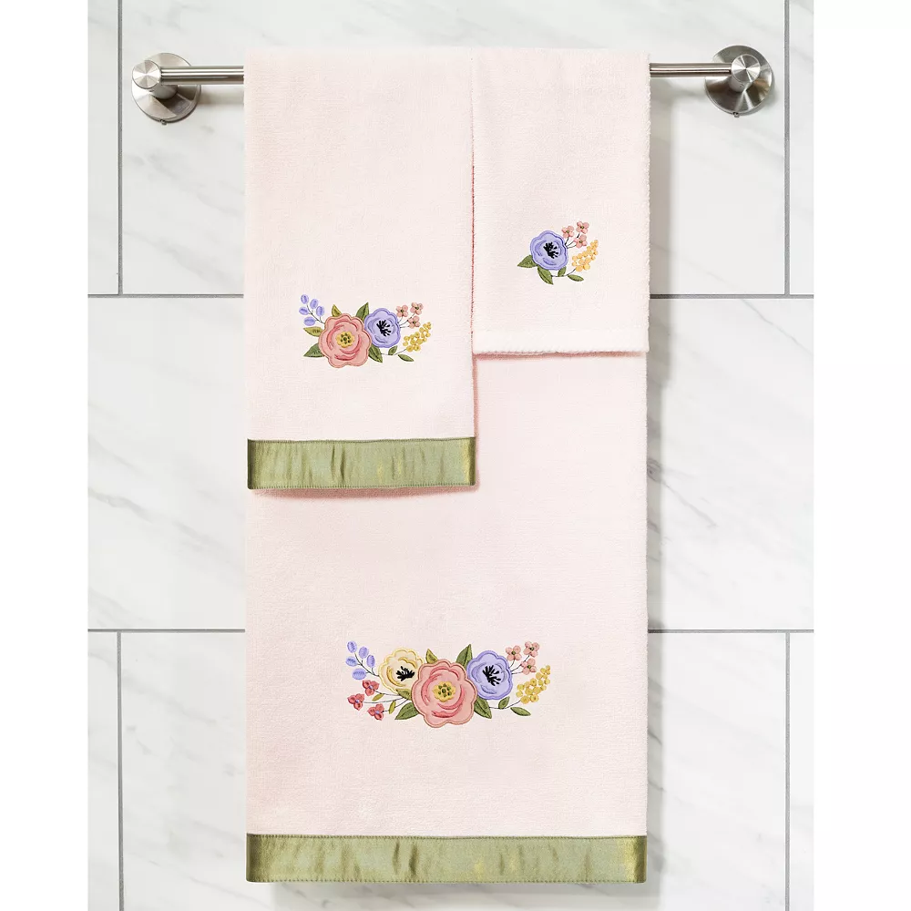 Linum Home Textiles Turkish Cotton Verano 2-piece Embellished Hand Towel Set - Image 4