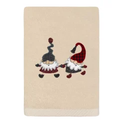 Linum Home Textiles Christmas Gnomes Embroidered Luxury Turkish Cotton Hand Towel