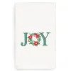 Linum Home Textiles Christmas Joy Embroidered Luxury Turkish Cotton Hand Towel