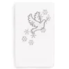 Linum Home Textiles Christmas Dove Embroidered Luxury Turkish Cotton Hand Towel