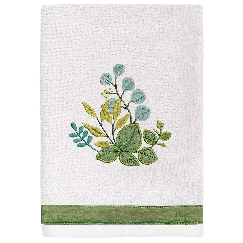 Linum Home Textiles Turkish Cotton Botanica 3-piece Embellished Towel Set - Image 3