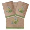 Linum Home Textiles Turkish Cotton Botanica 3-piece Embellished Towel Set