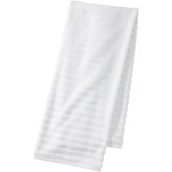 Lands' End Organic Cotton Rib 2-Piece Bath Towel, Hand Towel Or Washcloth Set