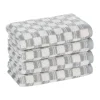 MDesign Nate Home By Nate Berkus Cotton Jacquard 4-Piece Hand Towel Set