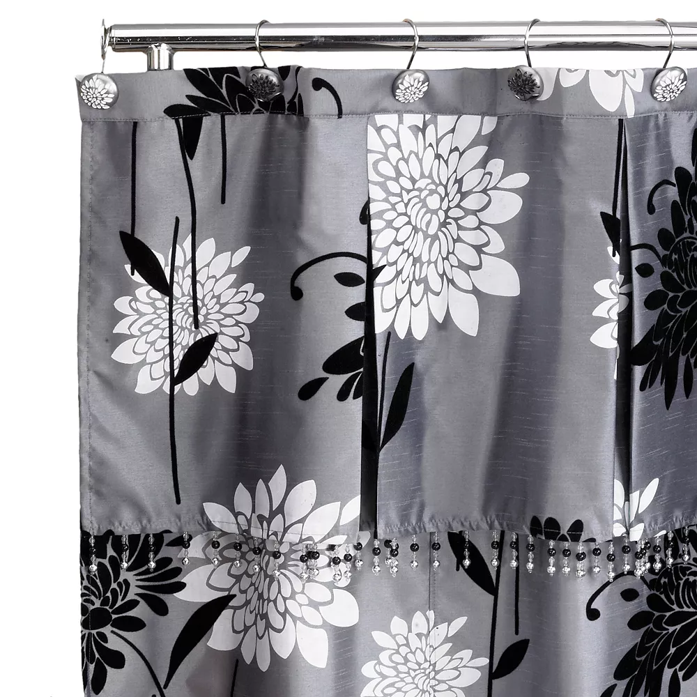 Popular Bath Erica Fabric Shower Curtain